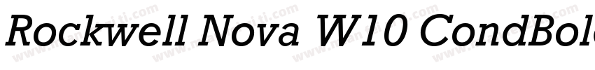 Rockwell Nova W10 CondBold Regular字体转换